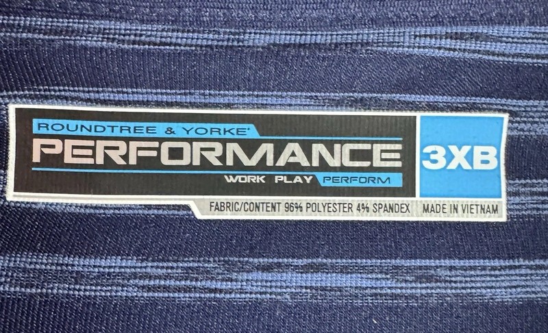Roundtree & Yorke Men's Performance Polo/Golf Shirt - Big & Tall - 3XB gallery