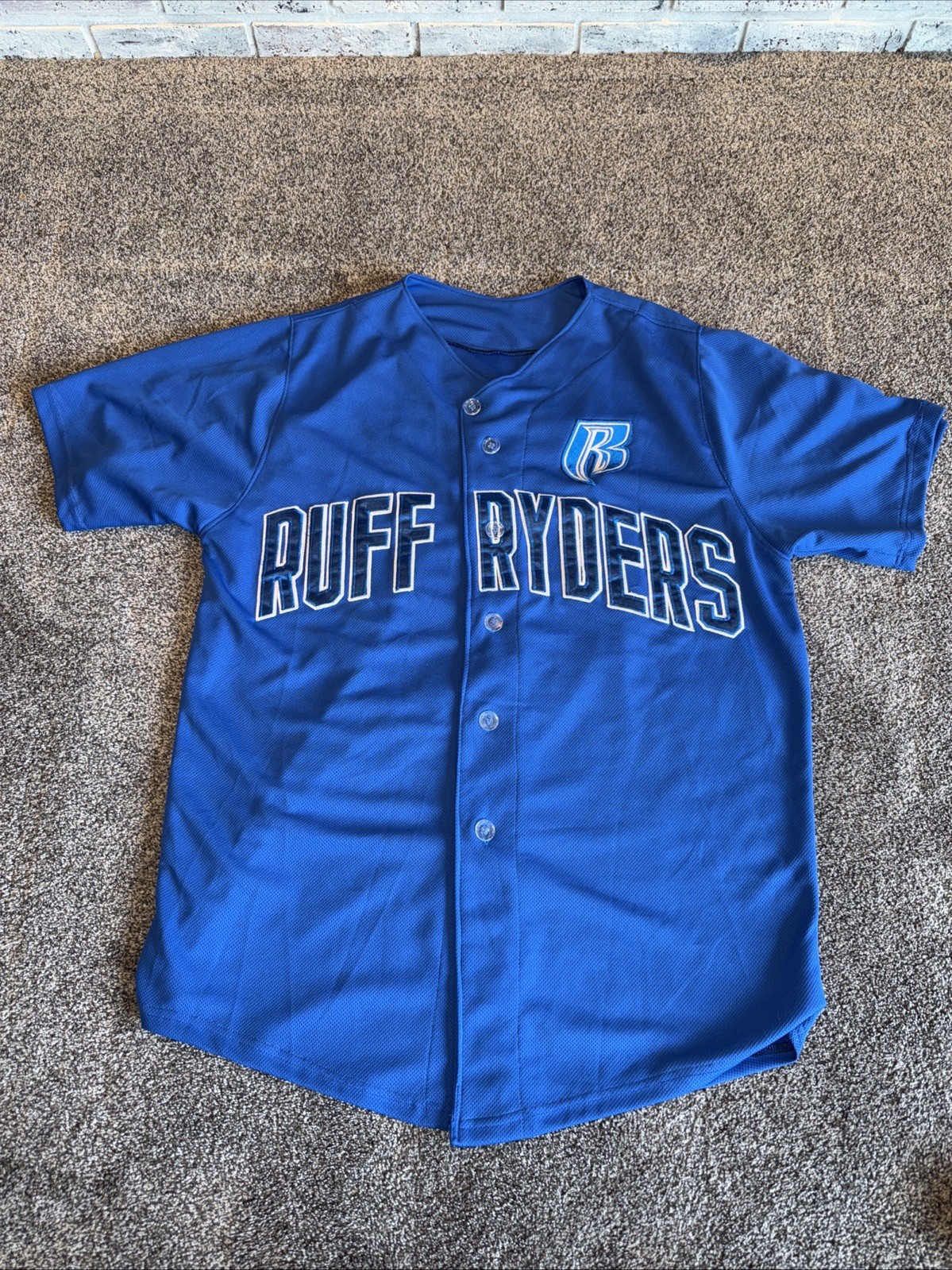 RARE Y2K | Ruff Ryders Jersey | Blue And White | Size L/XL | DMX | Hip Hop EUC gallery