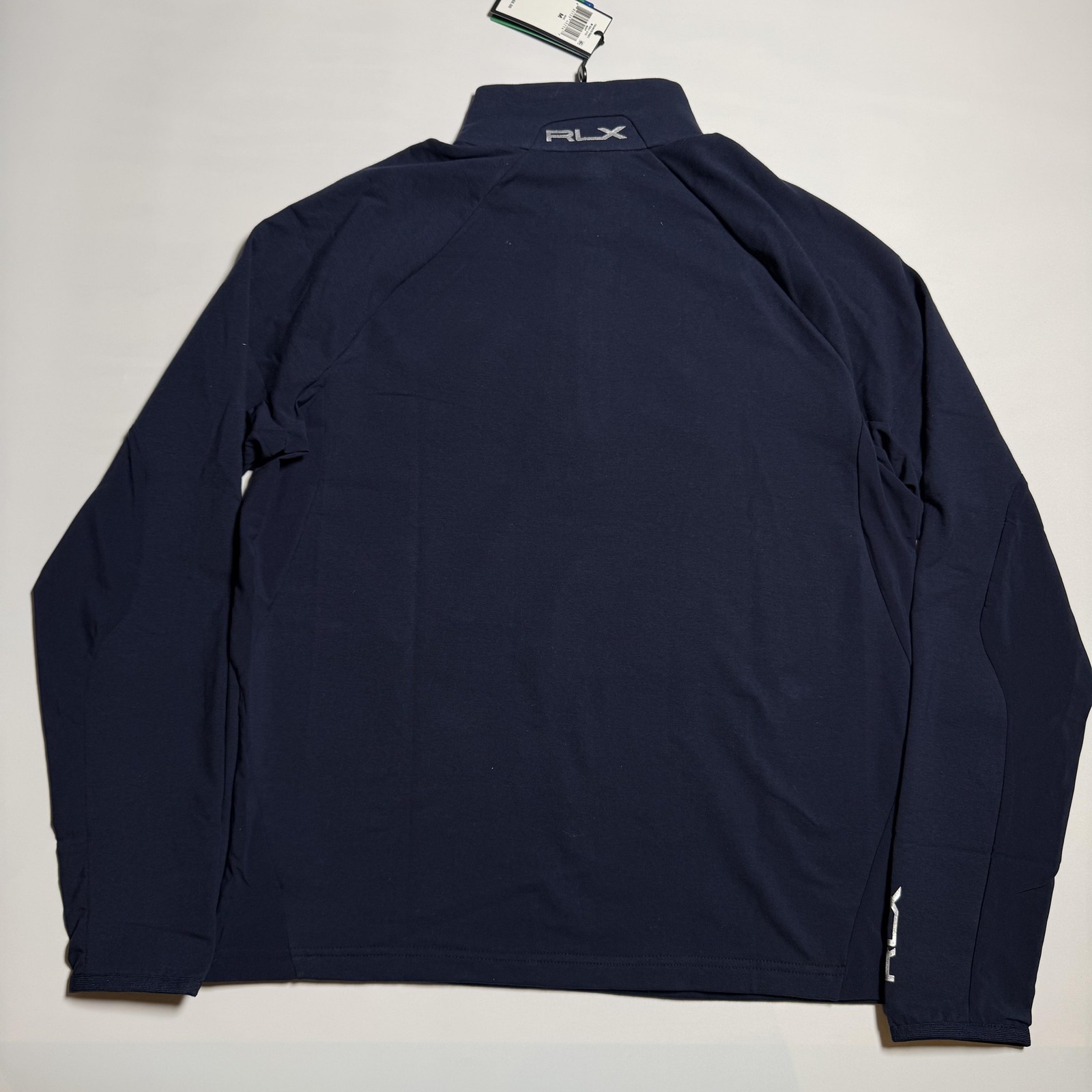 RLX Ralph Lauren Pullover Mens Medium Navy 1/4 Zip Golf Lightweight Shirt New gallery