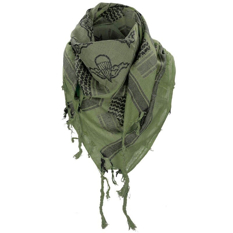 Military Tactical Scarf Shemagh Olive Green Black Paratrooper Shemagh Parachute gallery