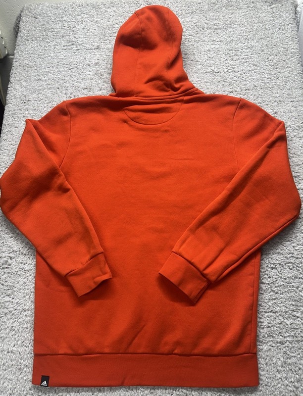 Adidas Performance OUTDOOR Pullover Training Sweatshirt Mens Large Orange Logo gallery