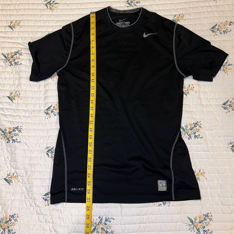 Bundle 2 - Nike Pro Combat Shirt Mens M Compression Dri-Fit Athletic Navy/Black gallery
