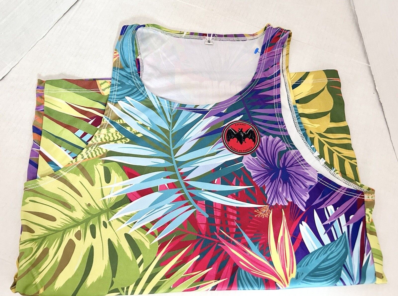 Bacardi pride tank top tropical size small gallery