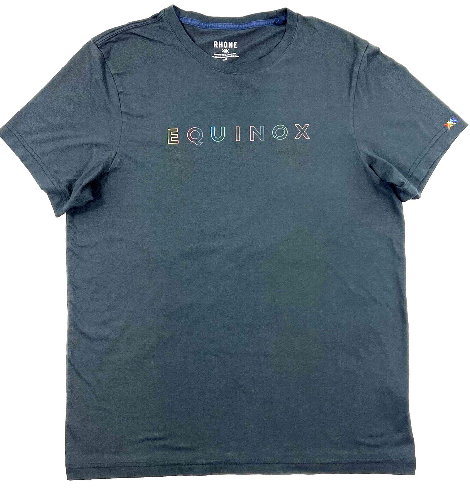 Rhone Equinox Reign T-Shirt Mens Size Large Short Sleeve Organic Pima Cotton