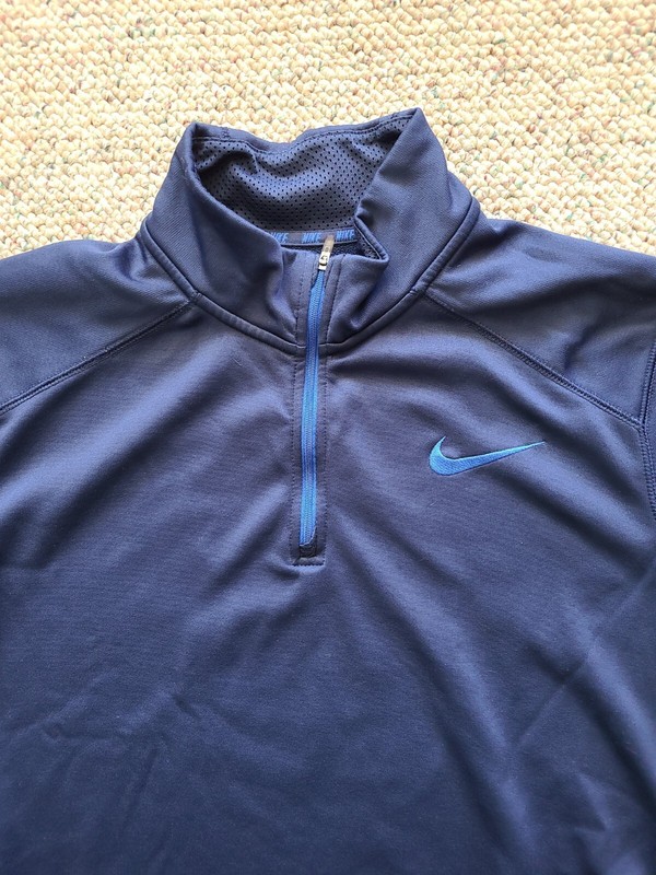 EUC Nike Men's Therma-Fit 1/4 Zip Fleece Pullover Color Blue Size Size Large L gallery