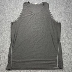 Neleus Shirt Mens 2XL Grey Performance Tank Sleeveless Gym Fitness Workout