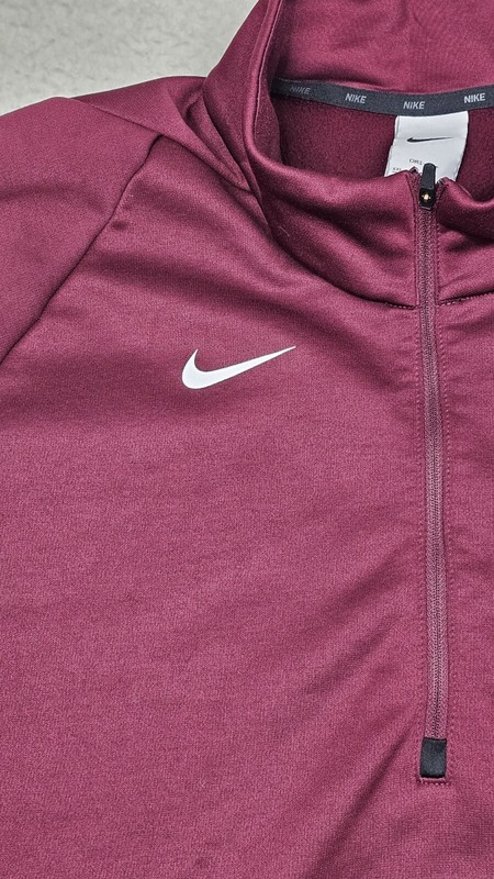 Nike Dri-Fit Quarter-Zip Pullover Red Long Sleeve Mens XXL Whitehall Zephyrs gallery