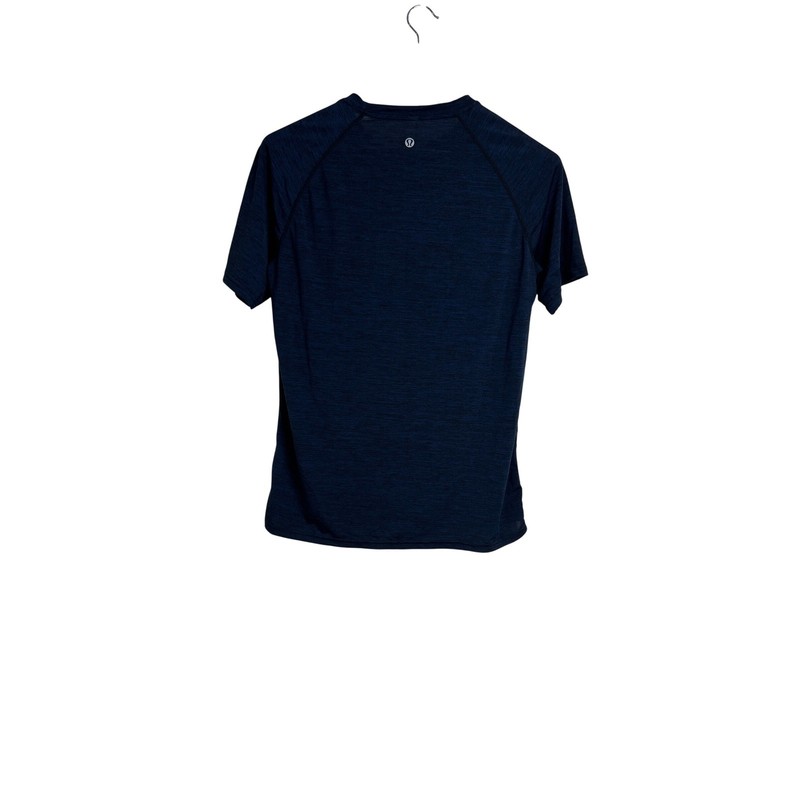 Lululemon Metal Vent Tech Short Sleeve Shirt Mens L Blue Heathered Athletic A6 gallery