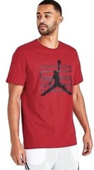 Nike Men Air Jordan Graphic Jumpman Logo T Shirt FN0689-Red Black XS NWT FSHP