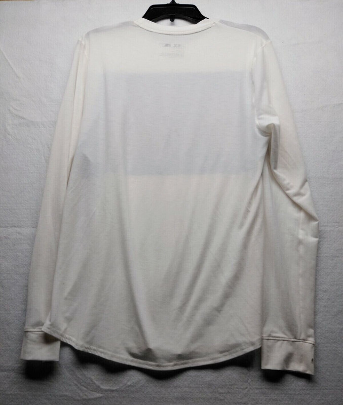 MSX by Michael Strahan Athleisure Lightweight Shirt Mens Small Crema Long Sleeve gallery
