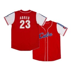 2014 Abreu #23 Team Cuba Baseball Jersey Stitched Custom Any Name Personlization