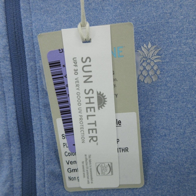 Tommy Bahama Pullover Mens Small Blue Monday Heather Playa Vista Quarter Zip gallery
