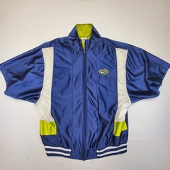 Vintage Nike Warm Up Jacket Mens L Large Basketball Jersey Y2K Heavy Blue 90s