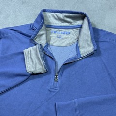 Twillory Quarter Zip Pullover Mens L Tailored Fit Performance Stretch Athleisure