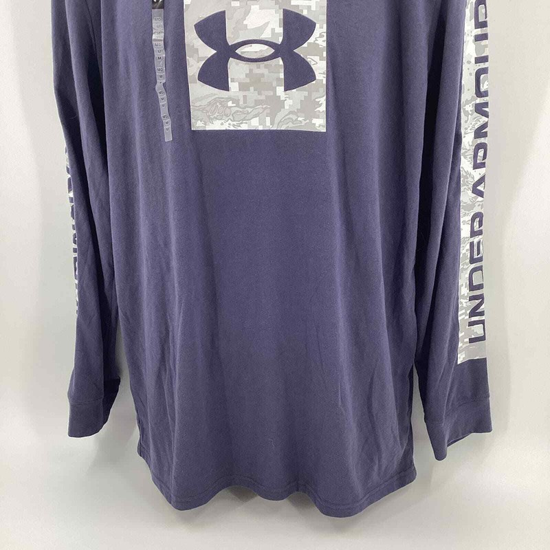 Under Armour Long Sleeve T Shirt Blue Gray White Black Size Medium New 478 gallery