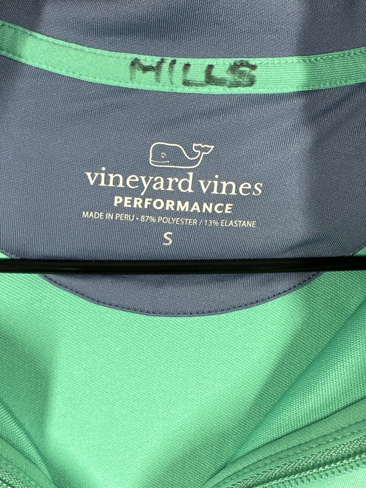 Vineyard Vines Pullover Mens SmallGreen Performance Quarter Zip Long Sleeve gallery