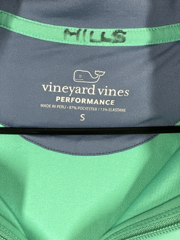 Vineyard Vines Pullover Mens SmallGreen Performance Quarter Zip Long Sleeve gallery
