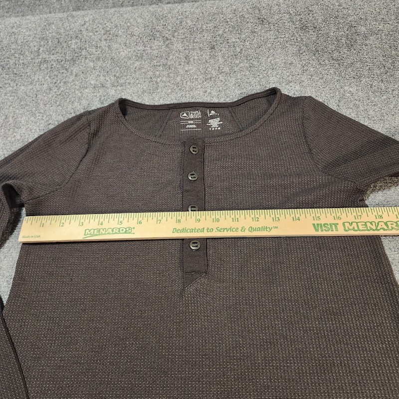 Triple Aught Design Shirt Mens Medium Charcoal Thermal Waffleknit Henley gallery
