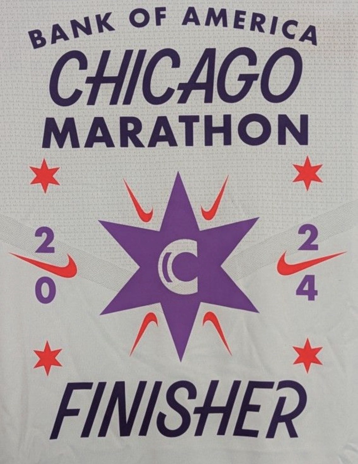 Nike Chicago Marathon 2024 Finisher Dri-fit Running Shirt Men’s XL FV6330-474 gallery
