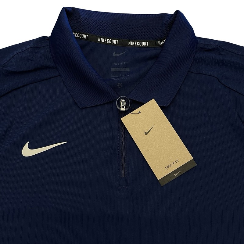 Nike Court Dri-FIT ADV Tennis Textured Polo Shirt Mens Large Slim HQ0792-492 gallery