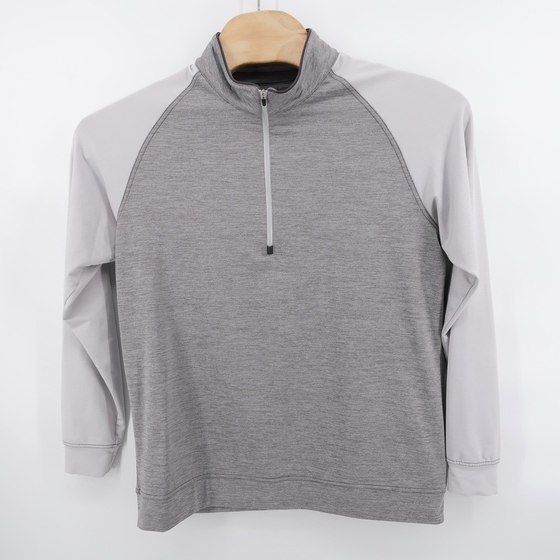 Straight Down 1/4 Zip Performance Pullover Gray Long Sleeve Mens Medium Shirt gallery