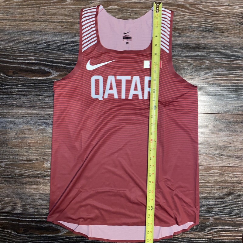 NIKE 2018 Mens Pro Elite Qatar Track & Field Running Singlet MEDIUM MADE IN USA gallery