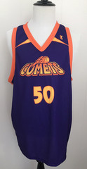COMETS #50 Basketball Jersey SZ XL ANTHONY – 27 Sports – Purple Orange Yellow US