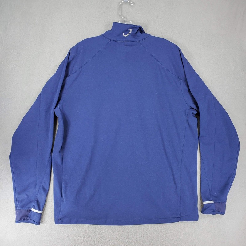 Zero Restriction 1/4 Zip Pullover Men XL Blue Reflective Trim Golf Shirt L1016 gallery