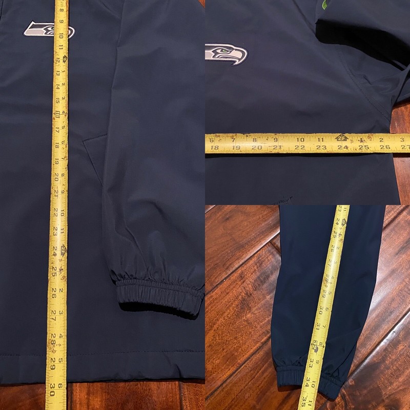 Nike Seattle Seahawks Jacket Size Large Men Limited STAFF 2 Of 5 Made In USA gallery