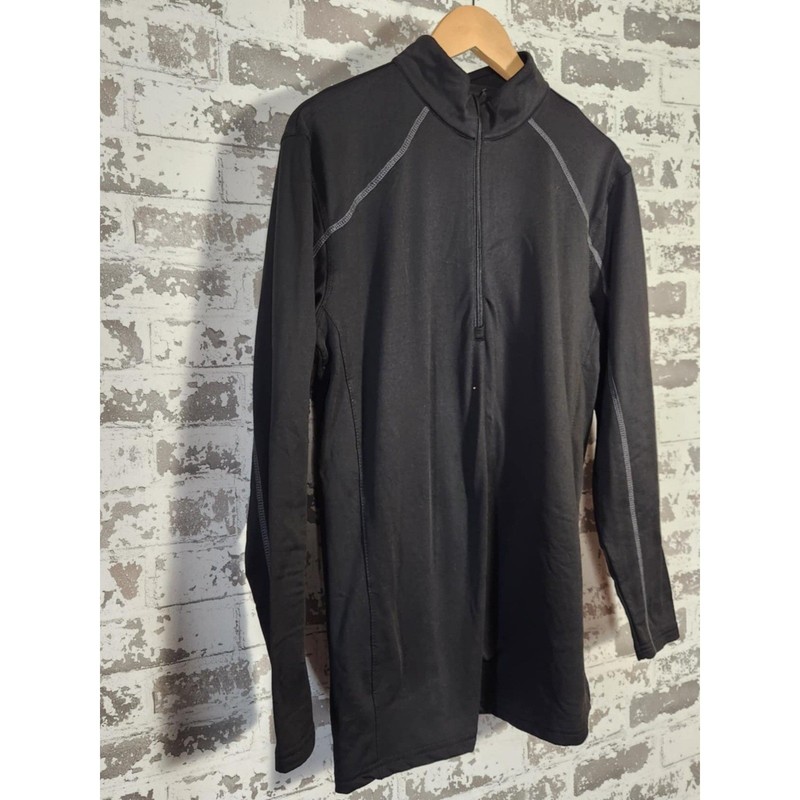 Body Glove Men's XL Black Quarter-Zip Pullover Athletic Fit Performance Top gallery