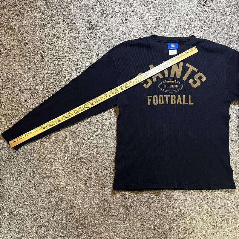 New Orleans Saints Football Long Sleeve Men's Large Shirt Y2K Reebok gallery