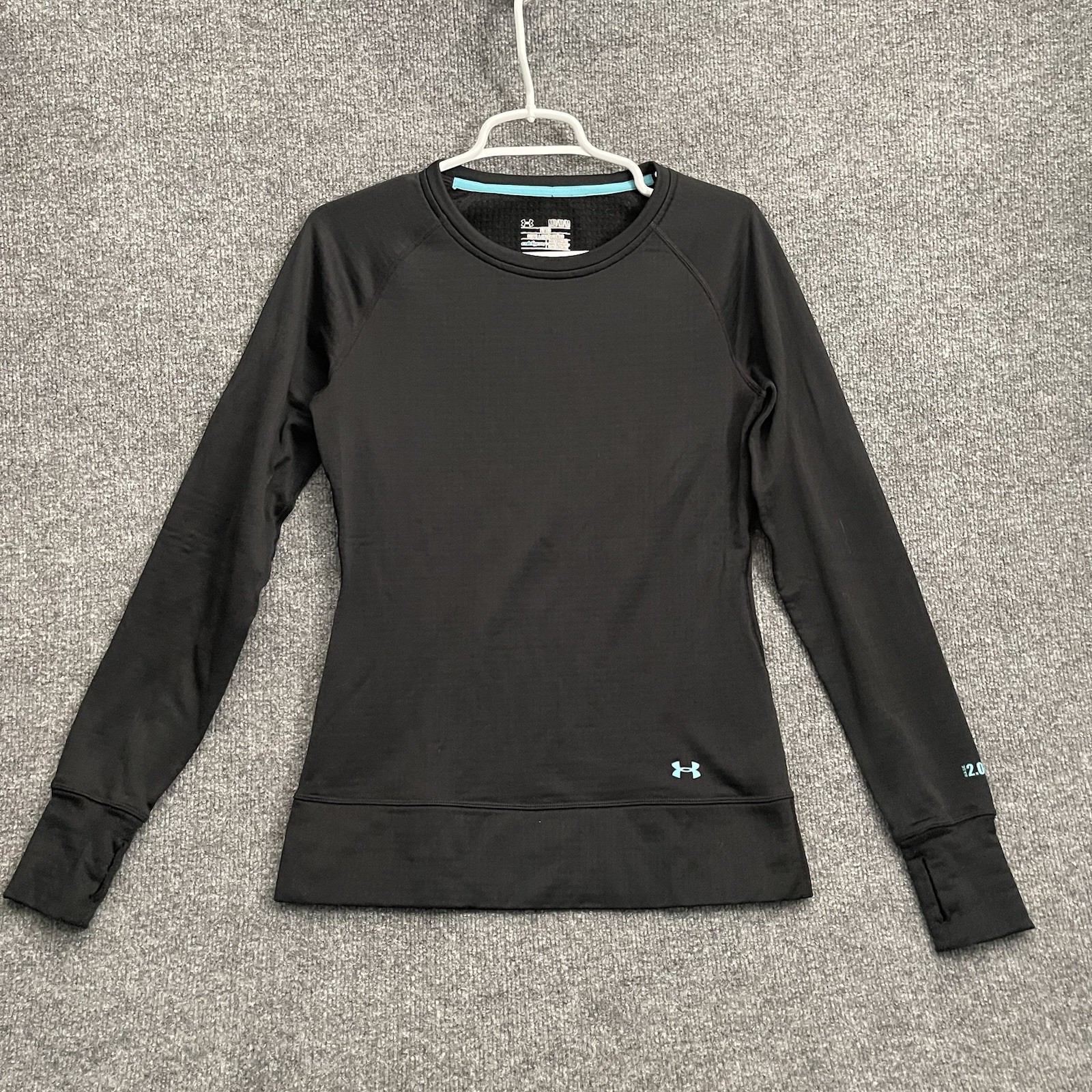 Under Armour ColdGear Base 2.0 Shirt Mens Sz M Fitted Black Compression gallery