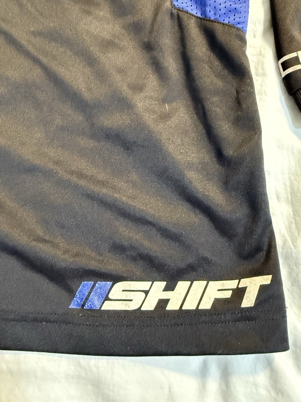 Shift Racing Motocross Jersey Mens XL Black Blue Recon Vented Long Sleeve gallery