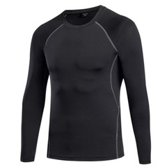 Men Stretch Long Sleeve Tops T-Shirt Running Athletic Activewear Sportswear