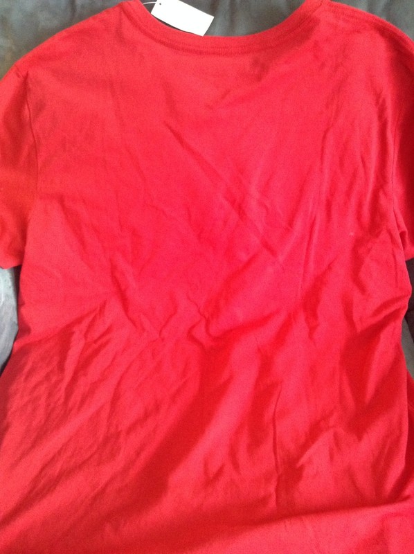 SEARS & ROEBUCK & CO MEN'S V-NECK SOLID RED TSHIRT SIZE XL- NEW WITH TAGS gallery