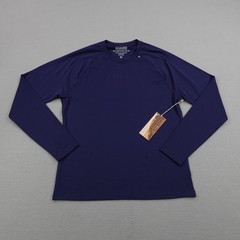 Fair Harbor Shirt Men Medium Blue Anchor Rashguard Long Sleeve UV Protection NEW