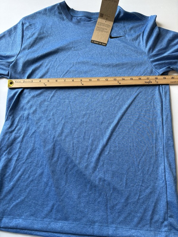 Nike Men's Medium Legend 2.0 Game Royal Heather T-shirt DX0989-456 NWT gallery