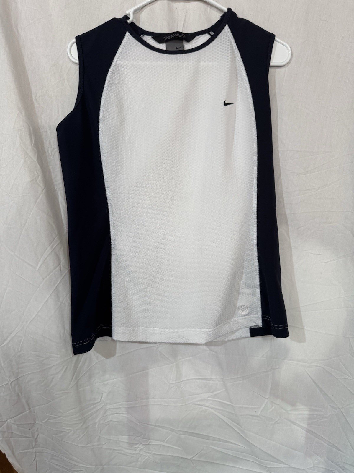 nike sphere tennis Men’s Sleeveless Shirt White And Blue Size Large gallery