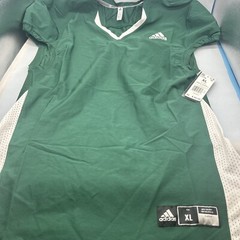 Adidas Football Woven Stock Jersey Mens Sz XL Dark Green/White Trim GG7396 NWT