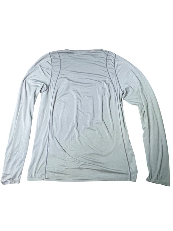 Asics Mens Light Gray Long Sleeve Performance Shirt M gallery