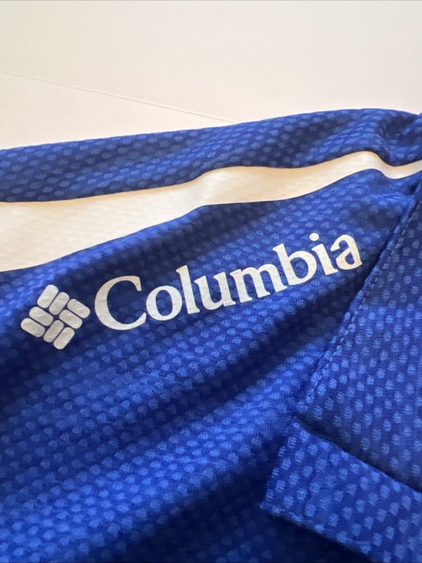 Columbia Omni-Wick Scorecard Pullover Mens XL Blue Quarter Zip Golf NWT gallery