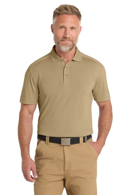 CornerStone Men's Select Lightweight Snag-Proof Polo. CS418 Tan gallery