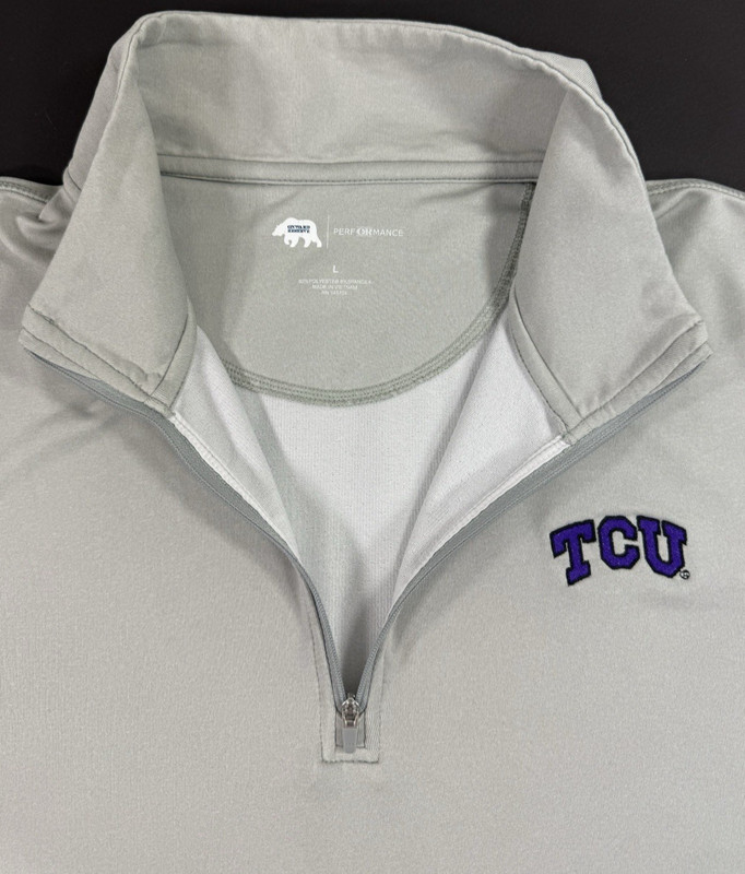 Onward Reserve Mens 1/4 Zip Performance Pullover Size Large TCU Golf Athleisure gallery
