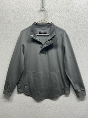 BYLT Pullover Mens Sz Medium Gray Elite Fairway Magnetic Golf Curved Hem Jacket