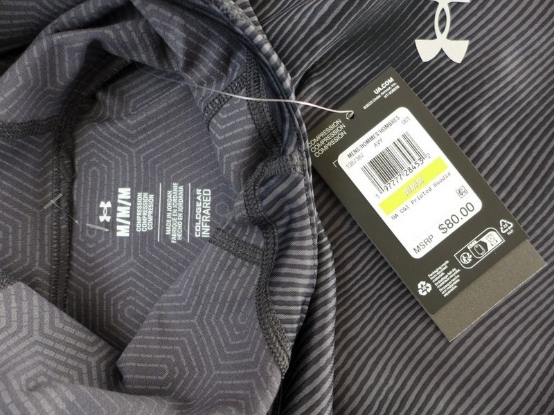 UNDER ARMOUR ColdGear Infrared Men's S M Compression hoodie Top 1387387 $80 gallery