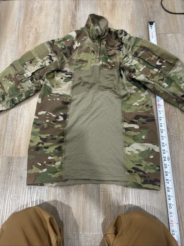 US Army Combat Shirt Size Medium OCP Multicam ACS Advanced Flame Resistant FR gallery