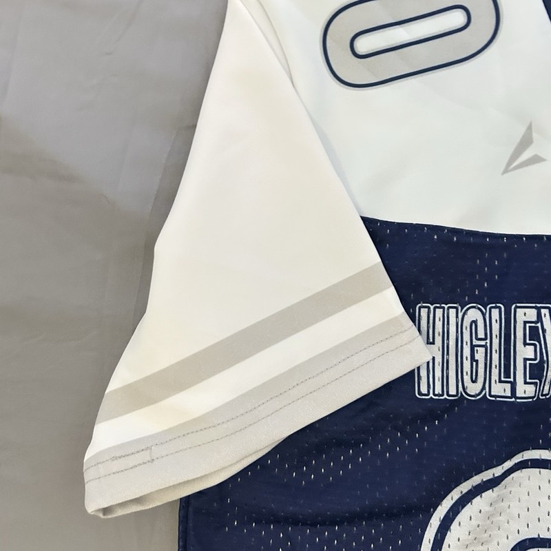 Highley Football Booster 00 Jersey Blue White Mesh Athletic Sports Mens Y2K S gallery