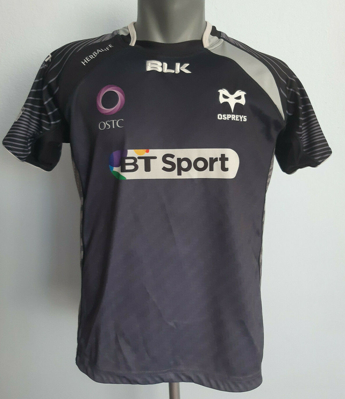 Ospreys Rugby 2014 - 2015 Jersey BLK Black Shirt Size Boys L Rugby Union Wales gallery