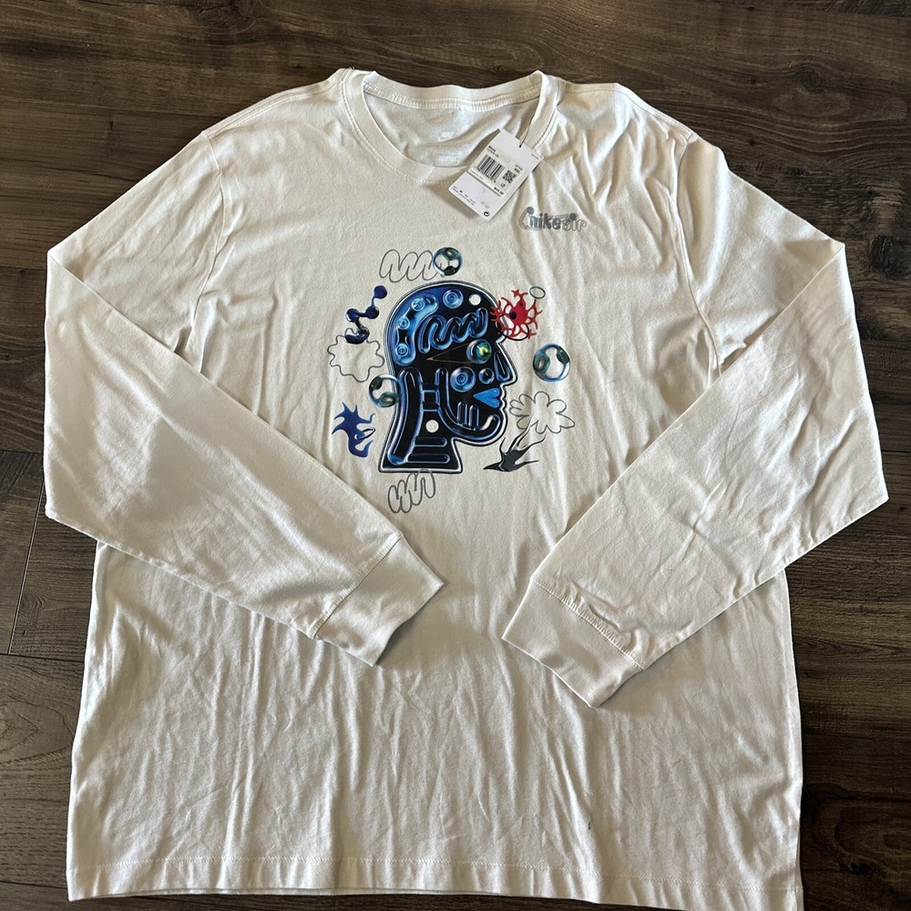 Nike Air Art SPORTSWEAR Men Long Sleeves Tee DZ2838 030 Medium NWT