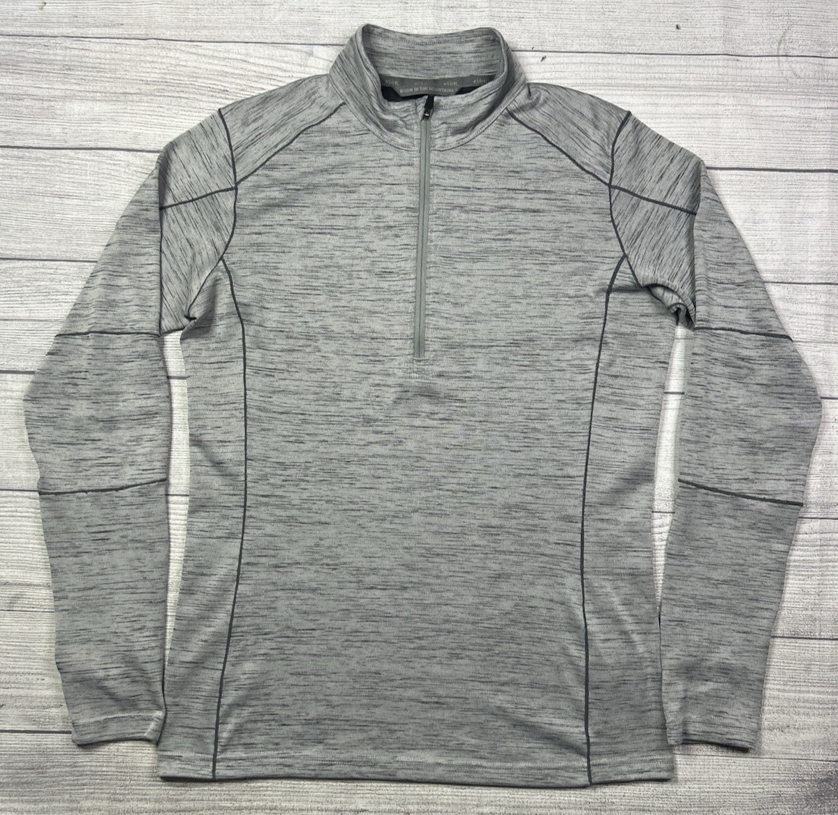 Kuhl Men’s Alloy 1/4 Zip Lightweight Pullover Medium Gray Style 3118 Base Layer gallery
